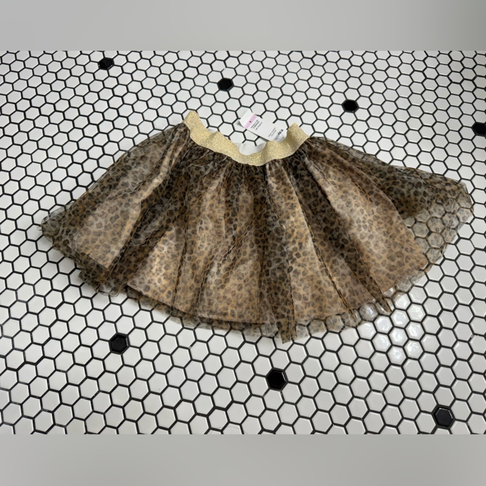 Kids Headquarters Leopard Print Skater Skirt size 6